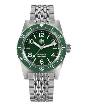 San Martin SAN-MARTIN-WATCHES-SN007-G-X1 SW200 Green Stainless Steel Bracelet