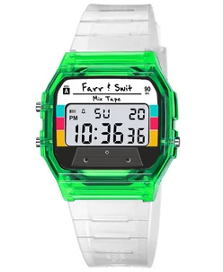 Farr + Swit Lime Green Retro Digital Mix Tape