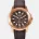 Top Side Crew Rose Gold Brown Dial