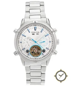 Heritor Automatic Wilhelm Semi-Skeleton Bracelet Watch w/Day/Date