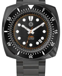 MMI Watches DUMBO 500M DIVE WATCH DLC 316L NH35 "DLC STEEL BRACELET PACKAGE" DB8NHS
