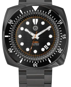 MMI Watches DUMBO 500M DIVE WATCH DLC 316L NH35 "DLC STEEL BRACELET PACKAGE" DB8NHS
