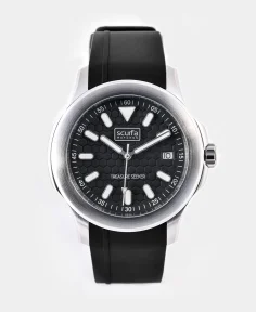 Scurfa Top Side Crew Stainless Steel Black Dial