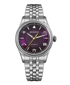 San Martin SN033-C Purple Steel Bracelet