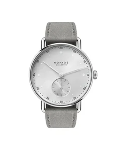 Nomos Glashütte Metro 33 all silver Reference 1122