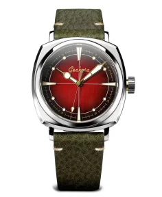 Geckota Pioneer Automatic Watch Brushed Red Dial