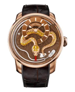 Lucky Harvey Craftsmanship Series Rose Gold Enamel Chiming Snake