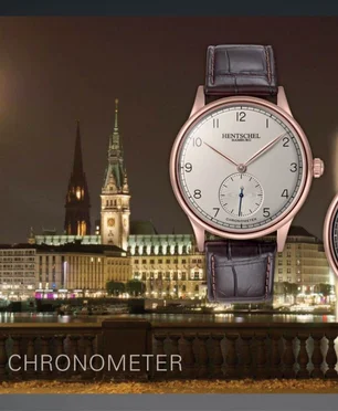 Hentschel Hamburg H1 CHRONOMETER 18ct red gold