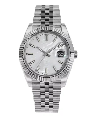 San Martin SN0058G No Logo White MOP Dial SW200