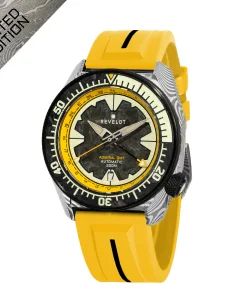 Revelot Limited Edition Admiral GMT Damascus Carbon Fiber