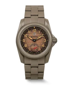Boderry VOYAGER S72 72-Hour Power Reserve Titanium Automatic Field Watch, 100M Water Resistant Desert Tan/Bracelet