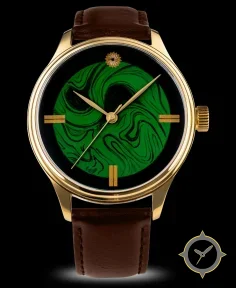 Wancher Watch Dream Watch Kawari Nuri Green Urushi Lacquer