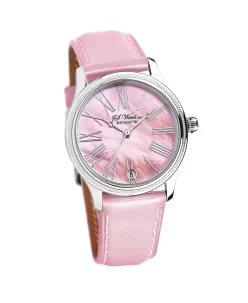 JS Watch Co. Art Deco Pink