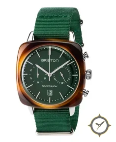 Briston Clubmaster Vintage - Chrono - British green