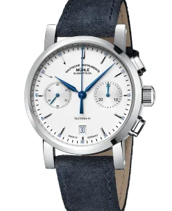 Mühle Glashütte Teutonia IV Chronograph with suede strap