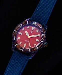 Wicked Watch Co. Pearl Diver V2 Timascus Orange Agate