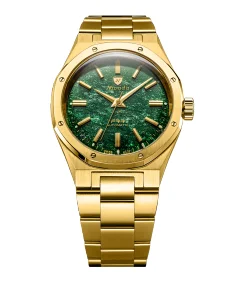Nivada Grenchen F77 GOLD GREEN AVENTURINE MK2
