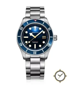 Aquatico Sea Star V2 Blue Dial Ceramic Bezel Snowflake Hands Watch (NH35)