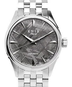 KNIS Kyoto Meteorite Made in Japan Automatic Watch Men's Silver KN001-MT