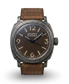 Gruppo Gamma GENESIS Aged Steel - Brown Dial, Swiss Movt