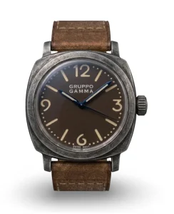 Gruppo Gamma GENESIS Aged Steel - Brown Dial, Swiss Movt