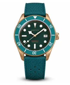 Aquatico Bronze Raider Green Dial Date