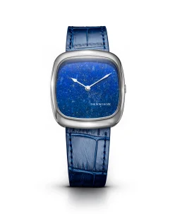 Dennison Natural Stone Lapis Lazuli In Steel Navy