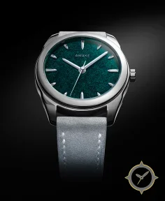 Awake Watches Son Mài – Silver Leaf “Emerald”