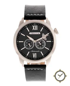 Heritor Watches Heritor Automatic Wellington Leather-Band Watch