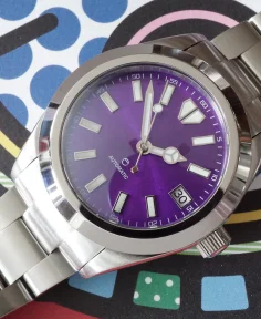 Alexander James Watches A4 Legacy Standard 37 Purple Sunburst