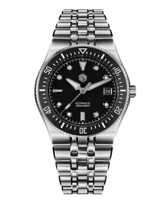 San Martin SN0148-GB2 Black Dial Black Bezel Insert