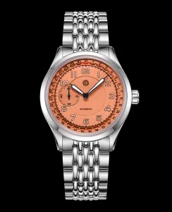 MMI Watches HERITAGE 38 HERITAGE SALMON FULL LUME MODEL: HT-05