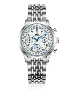 MMI Watches HERITAGE 38 CHRONOGRAPH ARCTIC WHITE: HTC-04 (ESTIMATED DELIVERY AUGUST 2026)