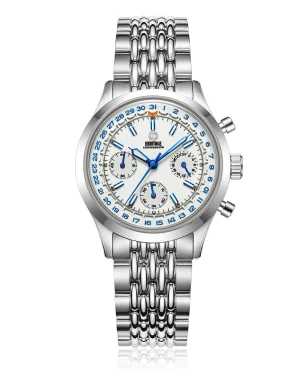 MMI Watches HERITAGE 38 CHRONOGRAPH ARCTIC WHITE: HTC-04 (ESTIMATED DELIVERY AUGUST 2026)