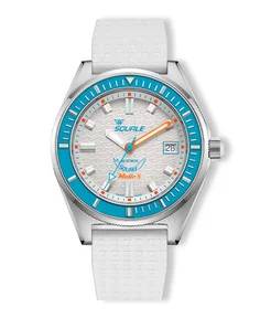 Squale Matic S White Mosaic Rubber