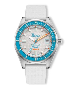 Squale Matic S White Mosaic Rubber