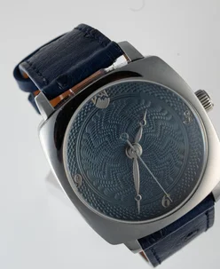 5280 Watch Company Ajax Blue-Black Grade 5 Anodized Niobium Dial
