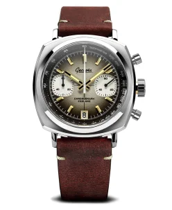 Geckota Chronotimer Chronograph Watch Brown Fumé Dial