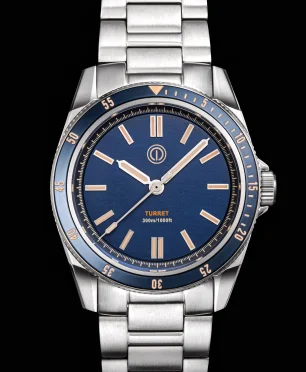 MMI Watches Turret 300M - Model: TR2-OR (MIDNIGHT BLUE) (NO DATE) (OLD RADIUM) (NH35)