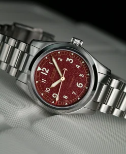 Cincinnati Watch Company The Cincinnatus Field Burgundy Manual Wind