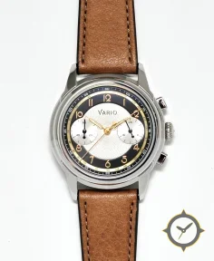 Vario Empire White Tuxedo Gold Tachymètre Chronograph Watch