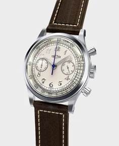 Time This 1940S VINTAGE STYLE CHRONOGRAPH (SILVER)