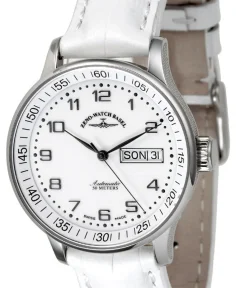 Zeno-Watch Basel Medium Size - Day Date white