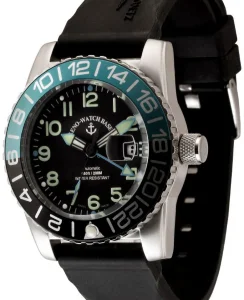 Zeno-Watch Basel Airplane Diver Automatic GMT Numbers (Dual Time)