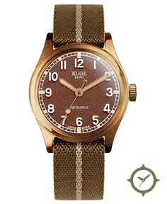 OLD SMITH 90-002 38mm Version Bronze Case Brown Dial