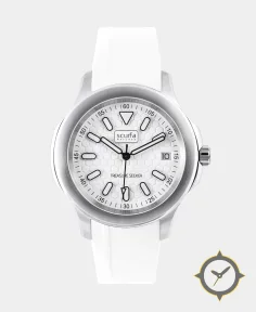 Top Side Crew Stainless Steel White Dial