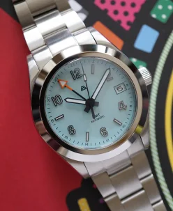 Alexander James Watches A4 Prelude 37 GMT Light Blue (Floor Model)