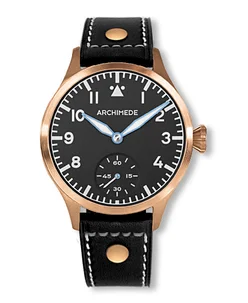 Archimede Pilot 42 Handaufzug Bronze S.LS