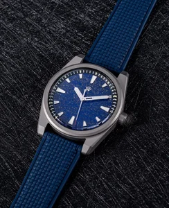 Wicked Watch Co. Basilea Lapis Dial, Grade 5 Titanium