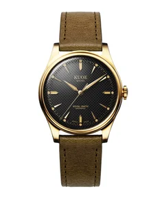 Kuoe ROYAL SMITH 90-006 Gold Case Black Dial